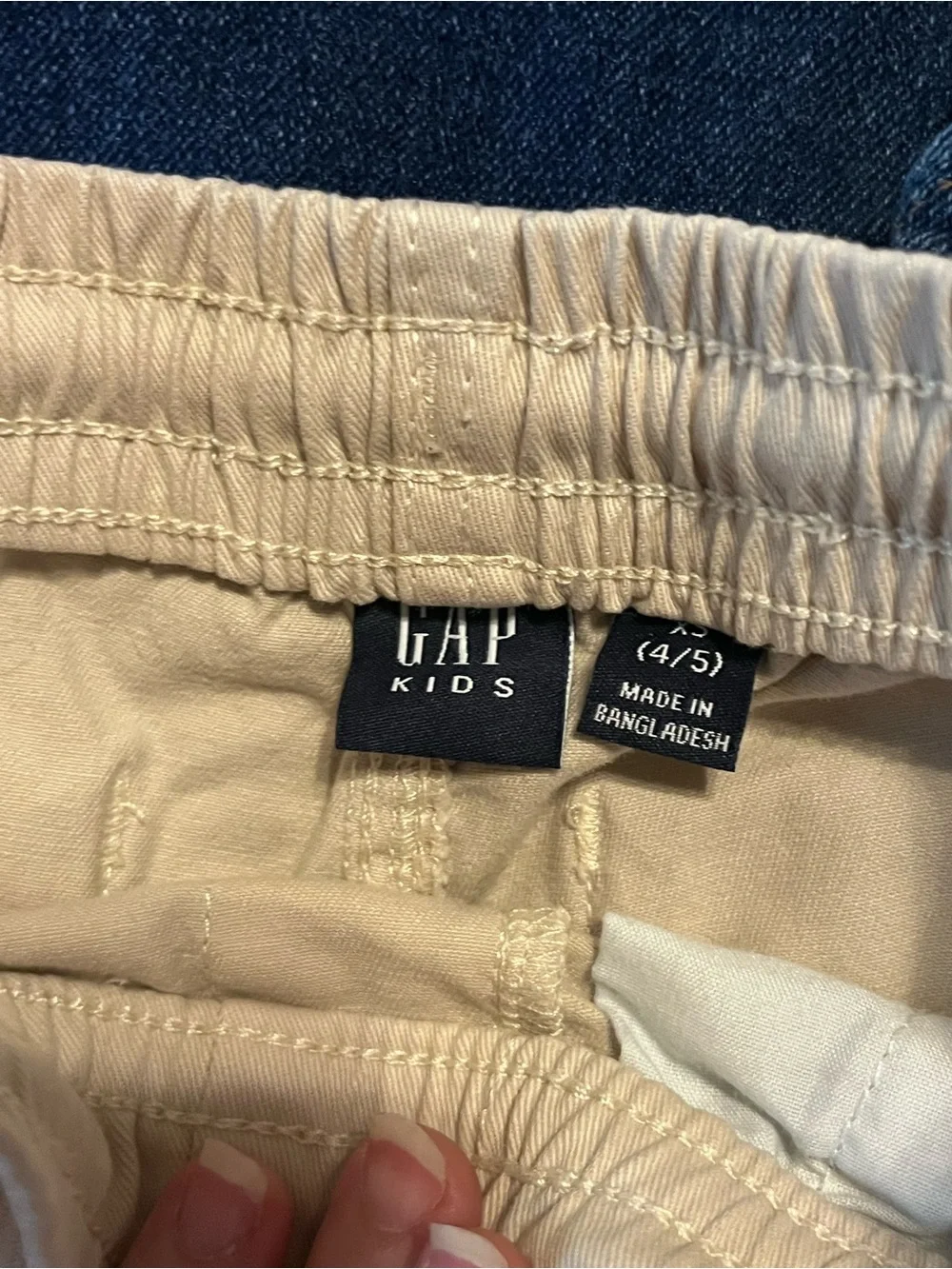 GAP Boys Navy Denim & Khaki Shorts Set